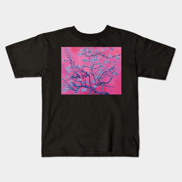 Van Gogh purple Kids T-Shirt by BarcelonaLights